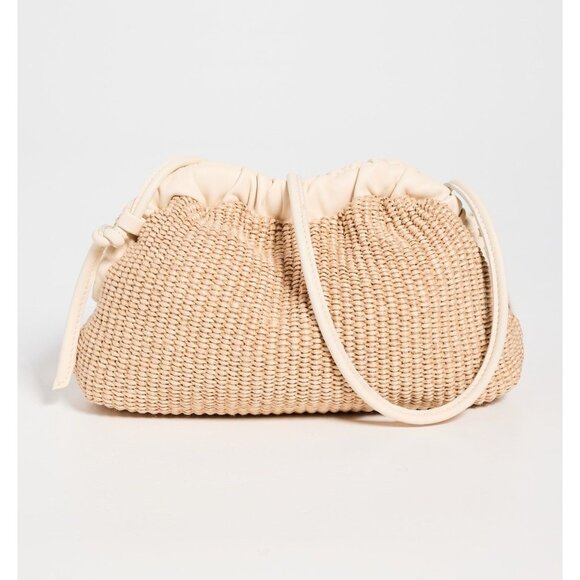 Mansur Gavriel Mini Cloud Clutch in Natural & Jasmine New Womens Crossbody Bag - Picture 1 of 14